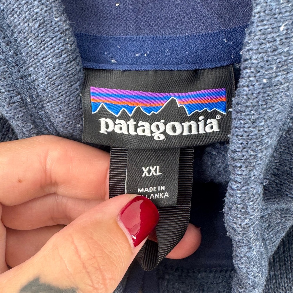 Patagonia Better Sweater Mens XXL Full Zip Fleece Jacket Blue Heather 25528 - Picture 5 of 9